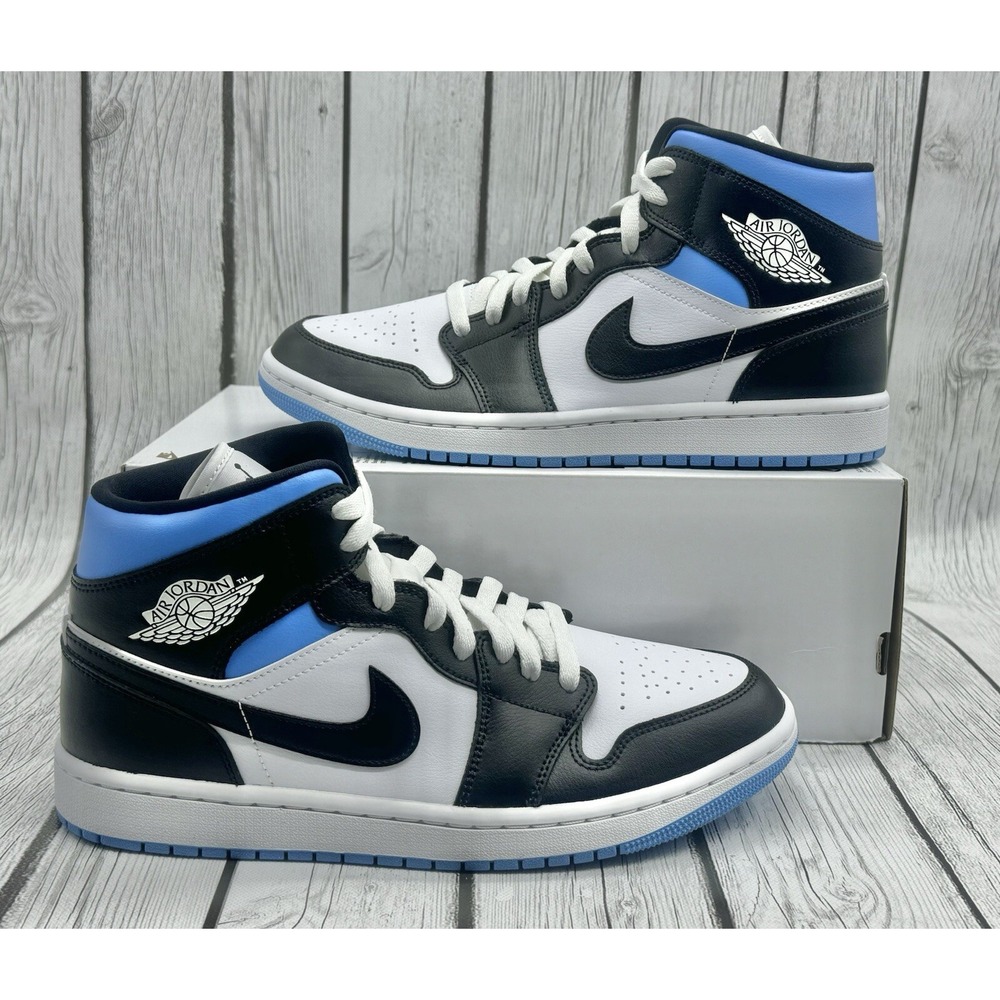 Nike Women's Air Jordan 1 Mid University Blue‎ Size 11.5 BQ6472‑102